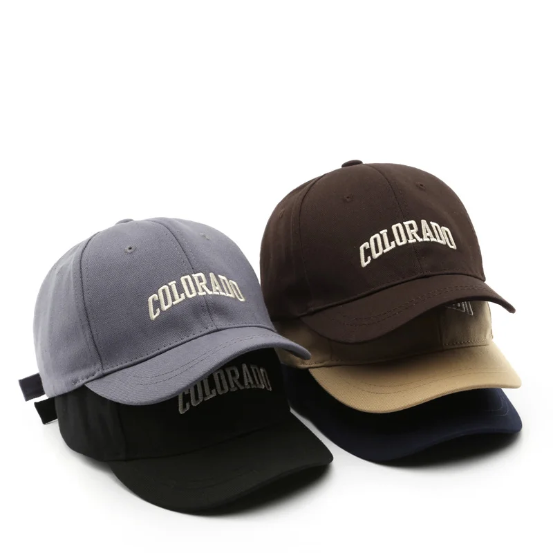 

Baseball Cap for Men Women Adjustable Size for Outdoor Activities Spring and Autumn Letter Embroidered Short-Brimmed Cap