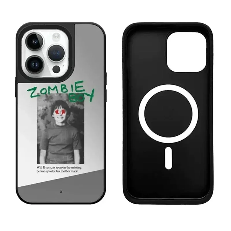 

Monster Devil MagSafe Mirror Surface iPhone 11 12 13 15 14 Pro Max Protective Case, Fits iPhone 15 Pro Max