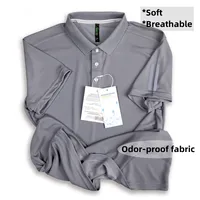 Men's Golf Shirt Luxury Sports Casual Polo Shirt Functional Quick-drying Breathable Lapel Short-sleeved T-shirt for Man Summer 3