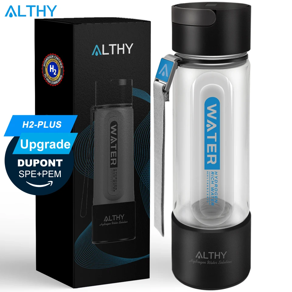 Hydrogen Water Generator Bottle with Dual Chamber Technology