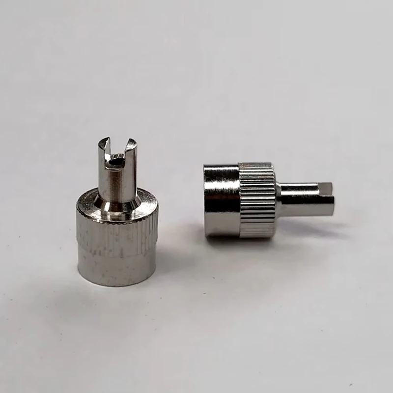 50Pcs Slotted Heads Valve Stem Caps Leak-Proof Metal Slotted Slot Valve Caps Tire Air Dust Cover Accessories