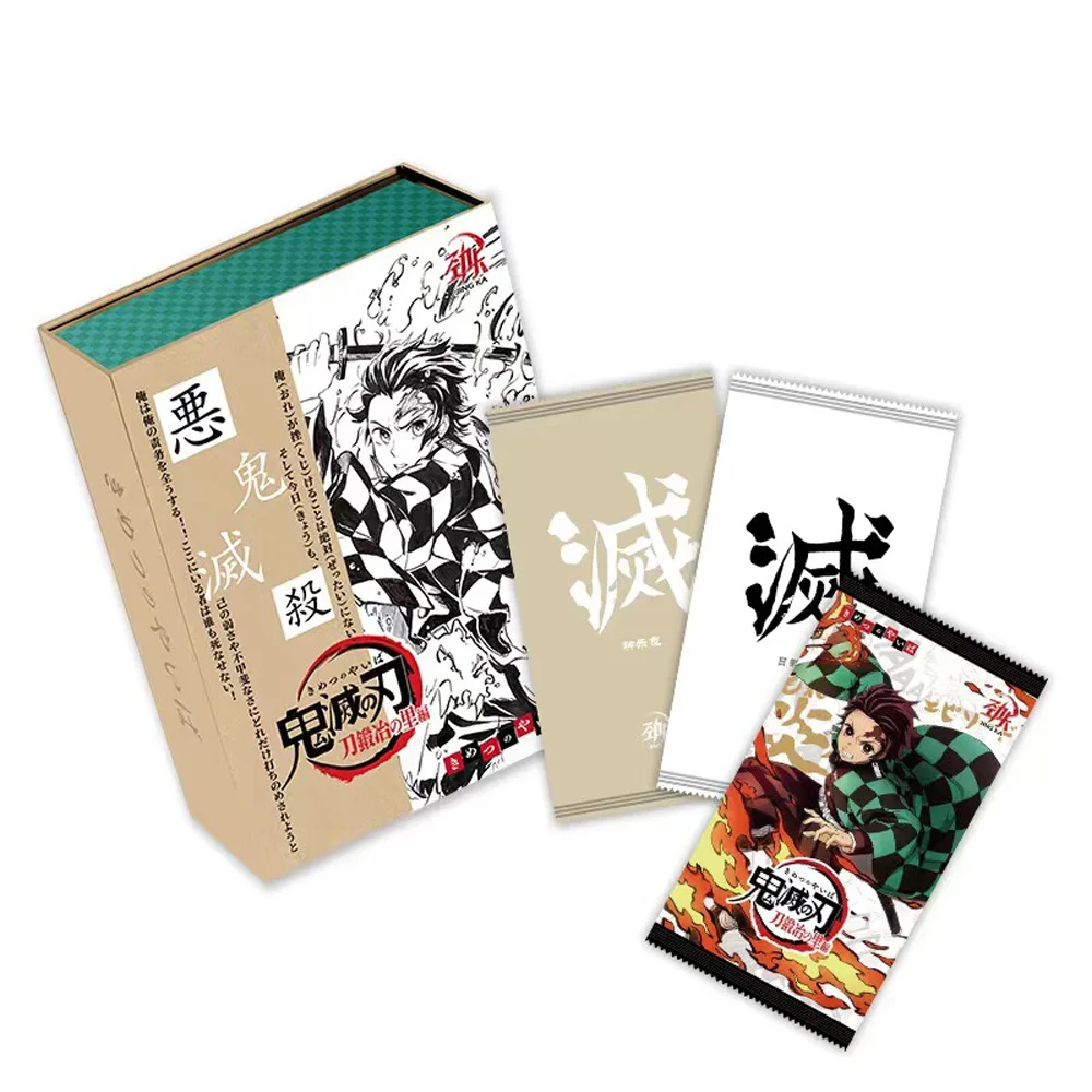 Anime Demon Slayer Blade Cards Flash SSP Card Kamado Tanjirou Nezuko Anime Peripheral UR Rare Card Collection Christmas Gift Box