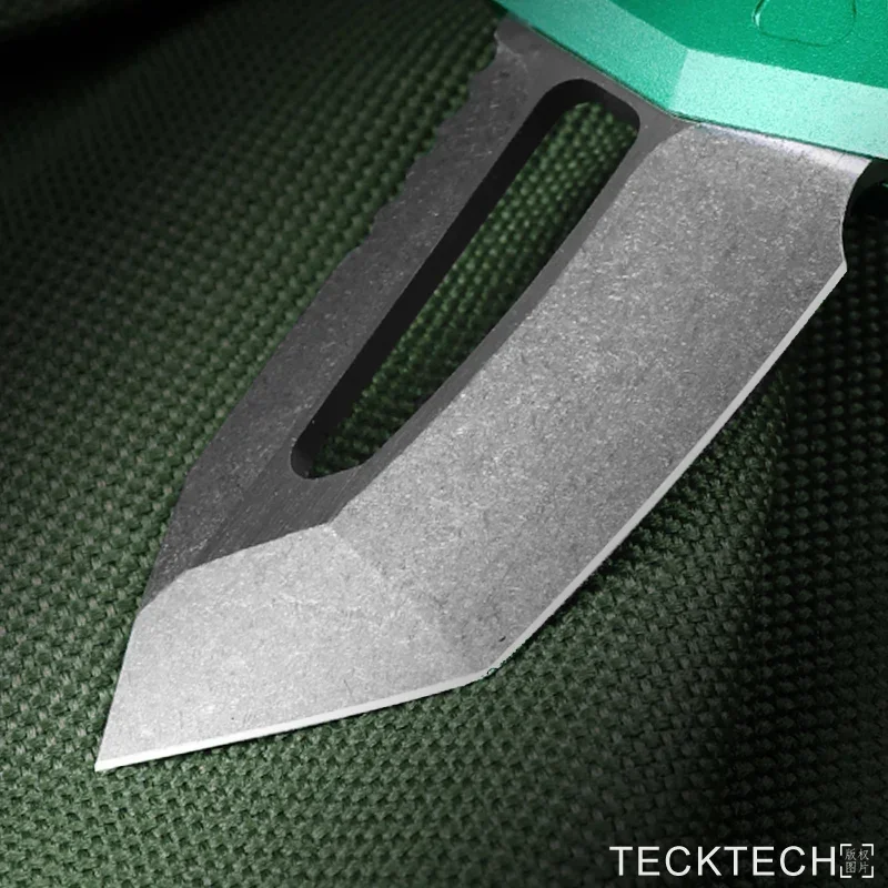 EXOCET KNIVES MICRO MINI TECH Knife Bounty Hunter Series Stonewashed D2 Blade CNC T6 High End EDC Self Defense Pocketknife 3
