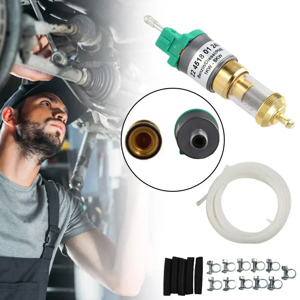 Universal Ultra Quiet 12V Diesel Heater Fuel Pump Hose Clips Set For 1KW-5KW Car Air Heater Diesel Parking Oil Pump