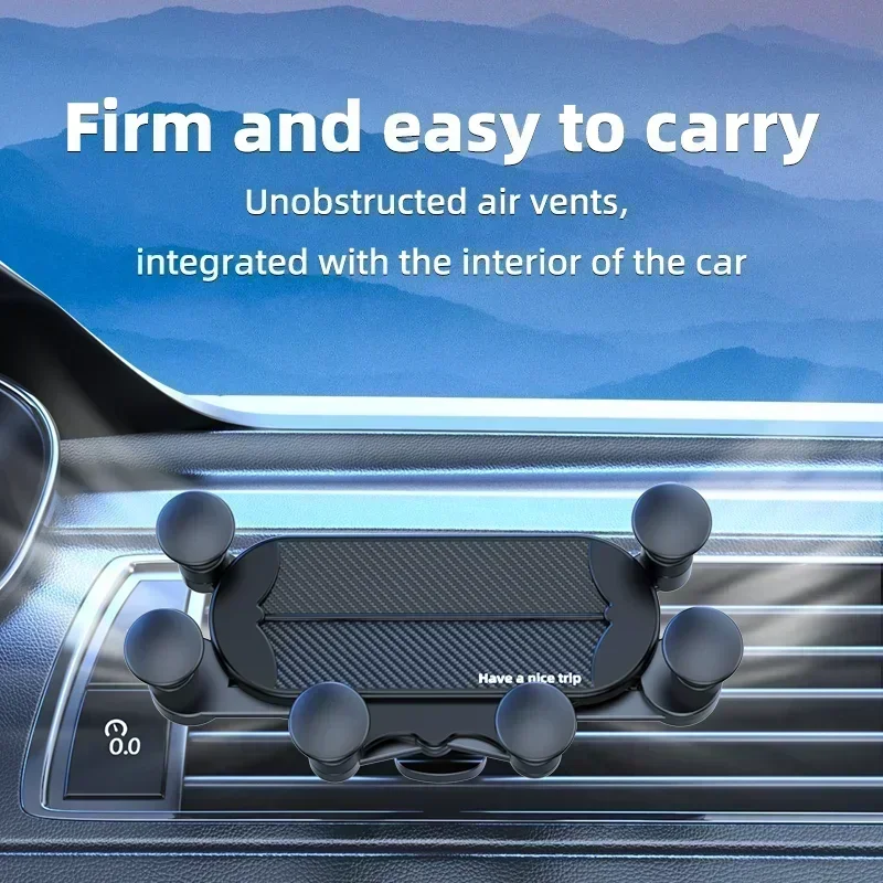 Universal Hands-Free Auto-Locking Car Vent Phone Holder