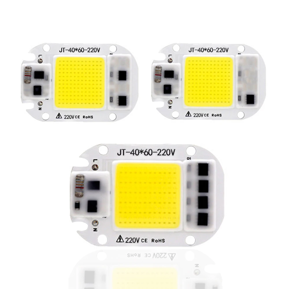 LED Chip 20W 30W 50W AC 220V COB LED Lamp Bead Smart IC No Need Driver DIY Track light Flood light LED chip Lamp Red Green Warm рация автомобильная track smart