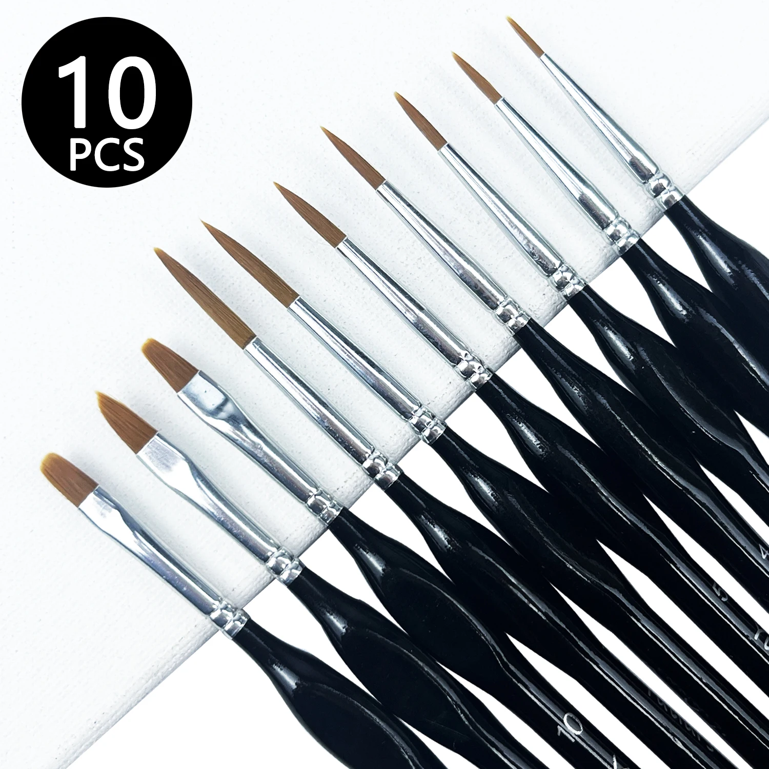 Detail Paint Brushes Set for Tiny Tip Acrylic and Watercolor Painting - Professional Artist Supplies for 40k Miniatures and Face 5