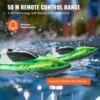 VEVOR HJ819 RC Boat 2.4GHz 12 km/h High Speed Remote Control Racing Boat Waterproof Electric Radio Toys for Boys 14Y+ Gifts 5