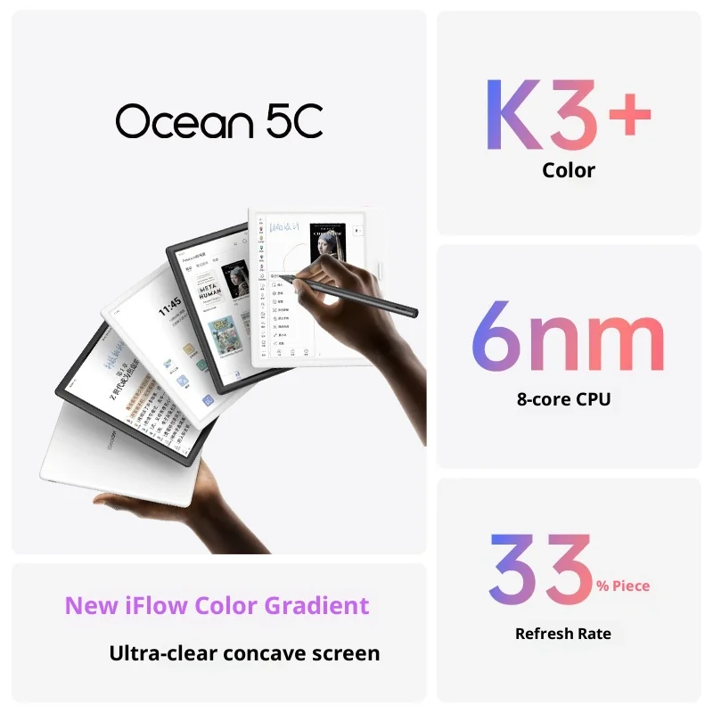 iReader Ocaen 5C 4+64gb 7インチ カラー電子書籍リーダー New Ocean 4