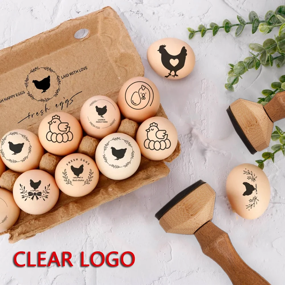 Egg Stamp Chicken Egg Stamp Wooden Seal Farm Fresh Mini Personalized Clear Labels For Fresh Eggs clear stamps,clear rubber stamps