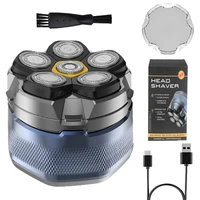 Electric Head Shaver for Bald Men 6D Magnetic Razor Hair Trimmer USB Rechargeable LED Display Waterproof Beard Shavers 1