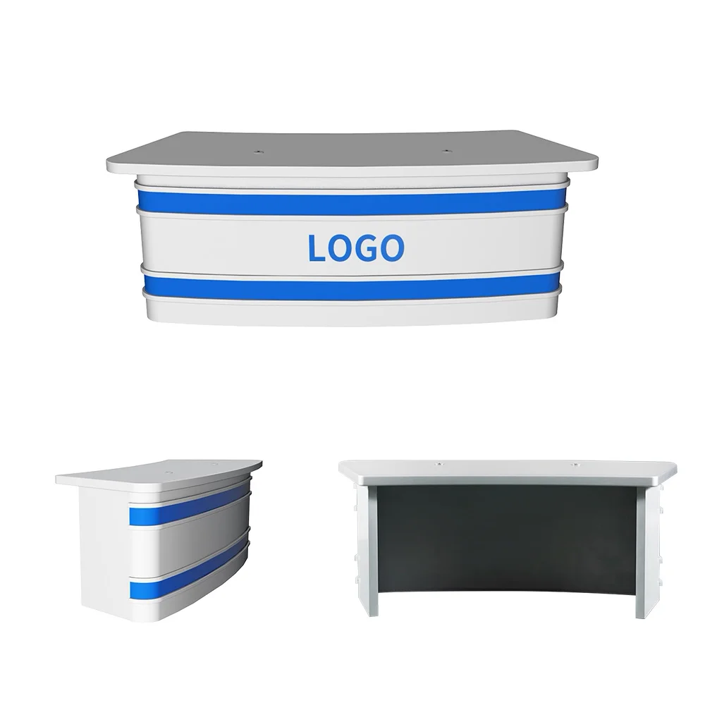 Studio Live Anchor News Table For TV Broadcast Station