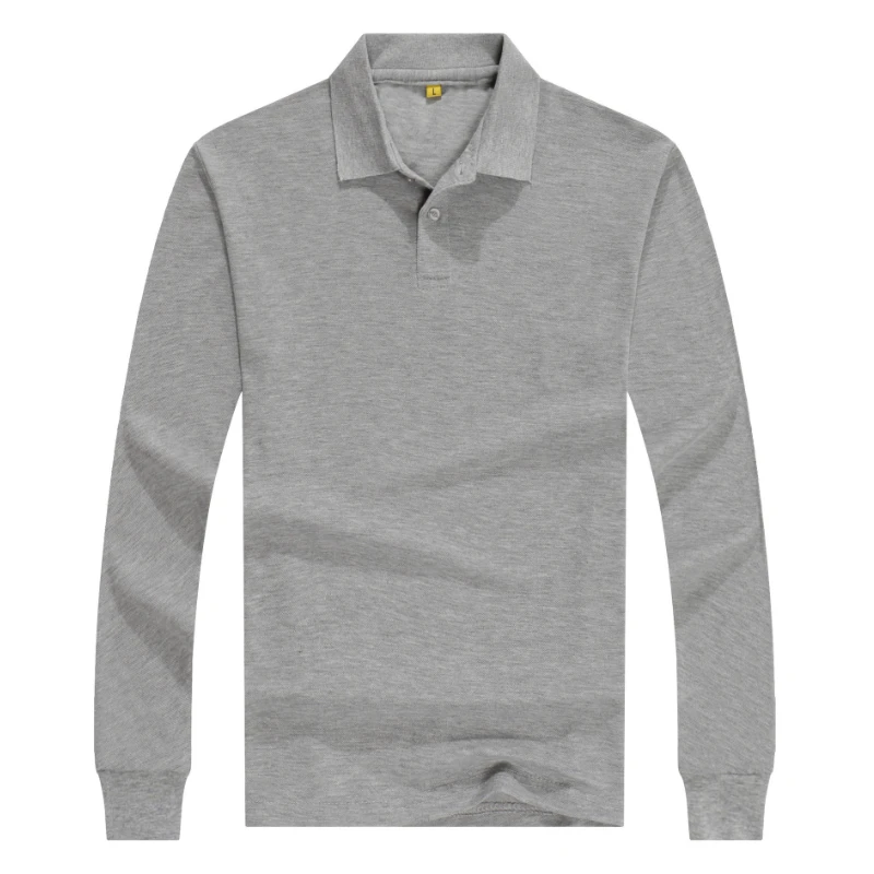 Polo de manga larga para hombre, uniforme trabajo barato en varios colores, para publicidad| | - AliExpress