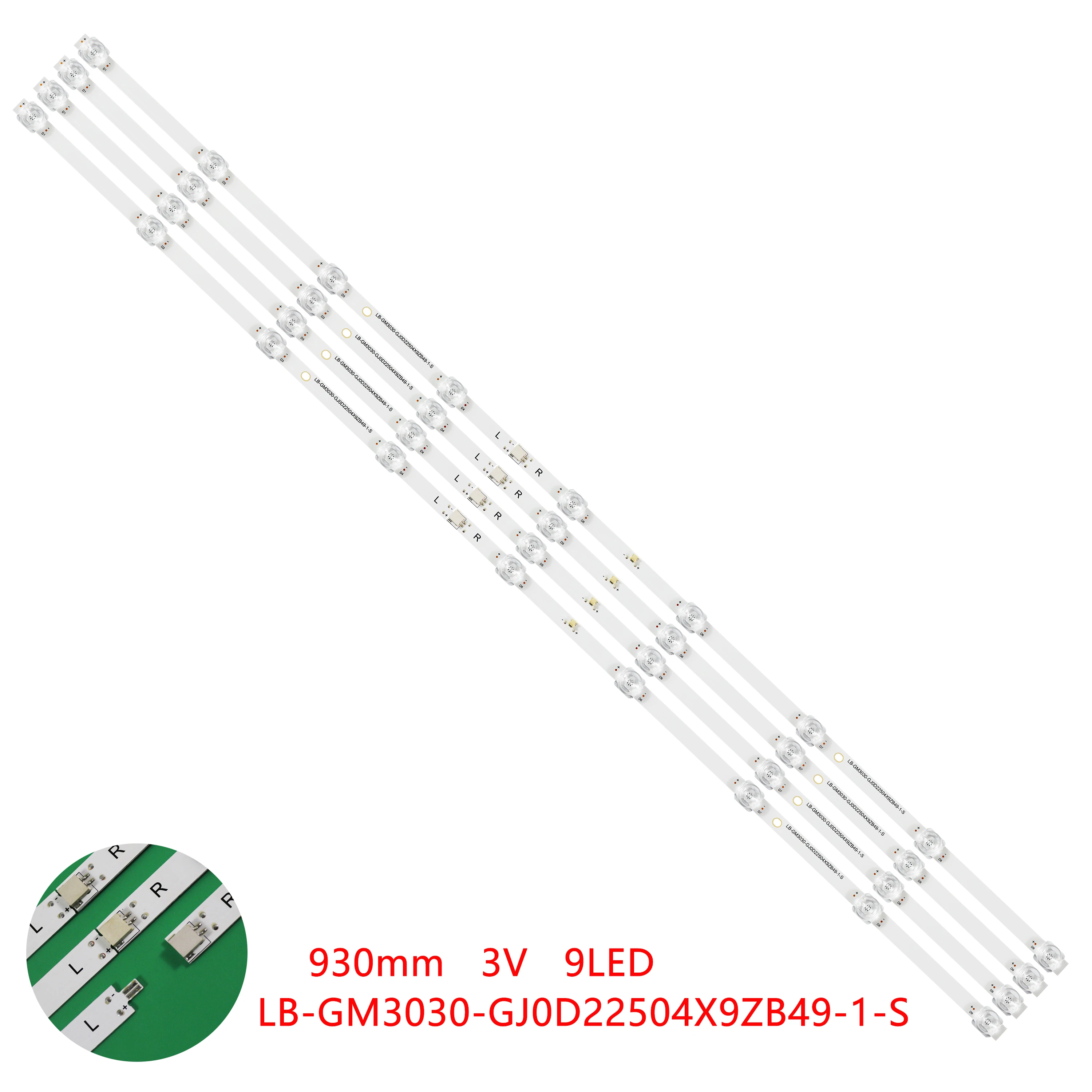 Tiras de Retroiluminação Led para Xiaomi 9led Xiaomi L50m55aru cu gu 210bz09d0b334bl00x