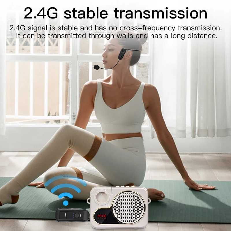 Wireless Head-mounted Microphone and Transmitter Set