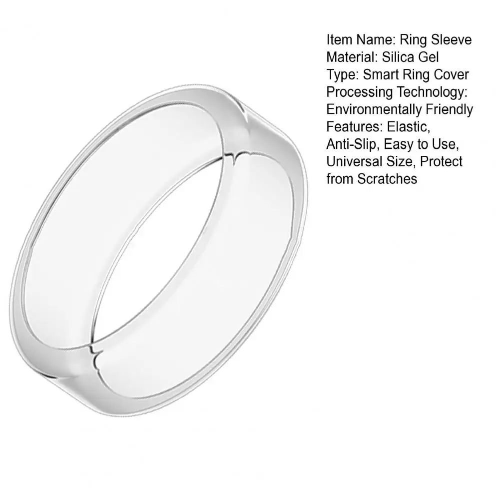 Silicone Ring Protector Oura Ring Gen 3 Protective Sleeve Working Anti-Fall Elastic Cover S/M Universal Smart Ring Sleeve 5