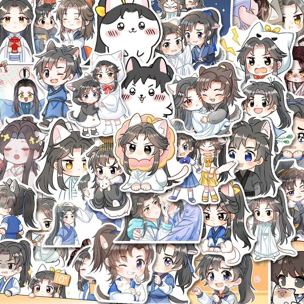 The Husky And His White Cat Anime Stickers - 53 Piece Set For Laptops, Phones & More
