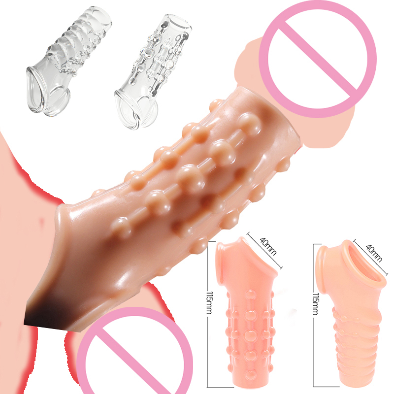 Cock Ring Penis Sleeve Penis Enlargement Granule Clitoris G-spot Stimulate Delay Ejaculation Anal Plug Sex Toys For Men Sex Shop