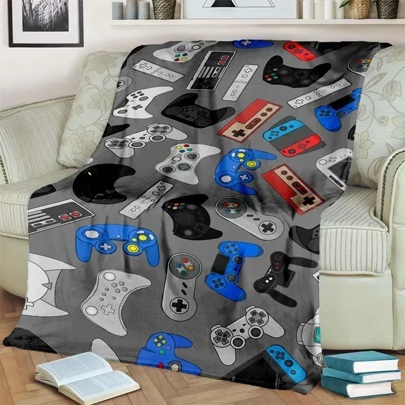 3D Cartoon Gaming machine，Gamepad  Regional Blanket,Fashion Soft Cozy Living room Bedroom Sofa Bed Travel Blanket Gift 3
