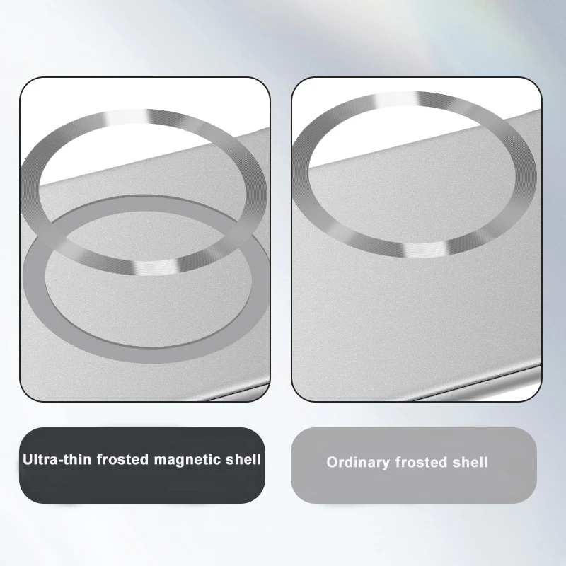 Ultra-Thin Titanium Gold Frameless Magnetic Case with Matte Finish