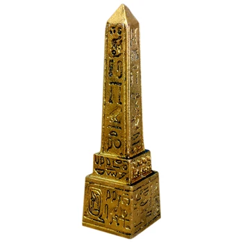 Statue Egyptian Obelisk Psychological Sandbox Tower Ornament Figurine Desktop Desktop Egyptian Tower Ornament