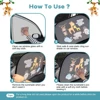 Universal Car SunShade Side Window Windscreen Roof Window For Children Adults Adsorption SunShade Cover 4