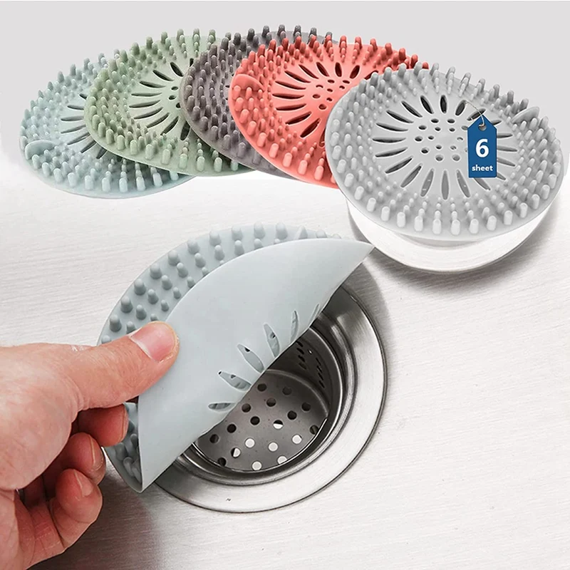 Hair Catcher Durable Silicone Hair Stopper Shower Drain Cover