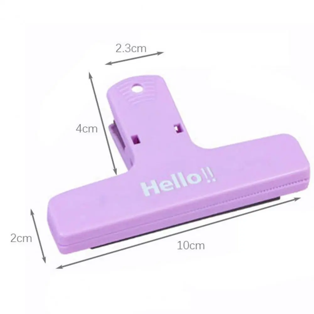 Refrigerator Magnetic Clip Whiteboard Fridge Magnetic Clamp Anti-Scratch Sticky Pads Strong Memo Recipe Holder Food Sealing Clip