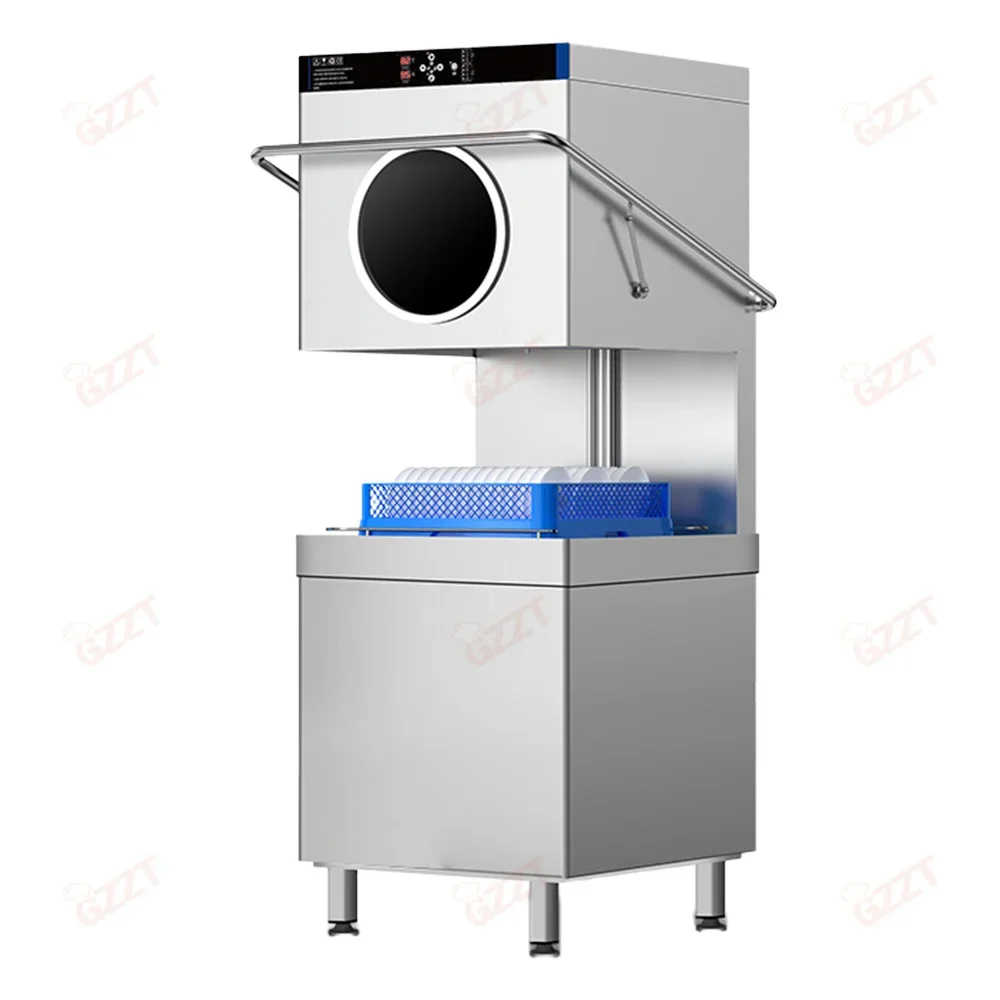 Digital panel with window Commercial Full-integrated Kitchen Dishwasher Electric Automatic Restaurant Dish Wash Machine