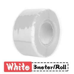 Versatile Self - Adhesive Silicone Waterproof Repair Tape - 5 Roll (White - 3 meter)