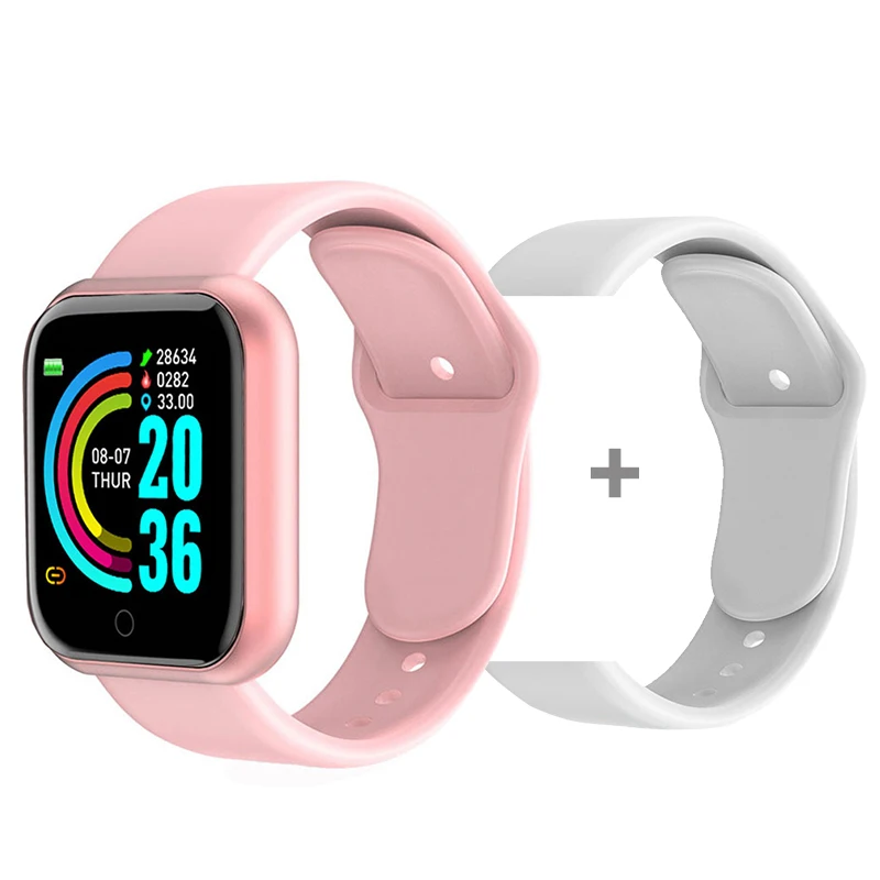 D20 Smart Watch Men Sport Fitness Tracker Blood Pressure  Heart Rate  Monitor Y68 Women Bracelet For Android IOS Xiaomi Kids 