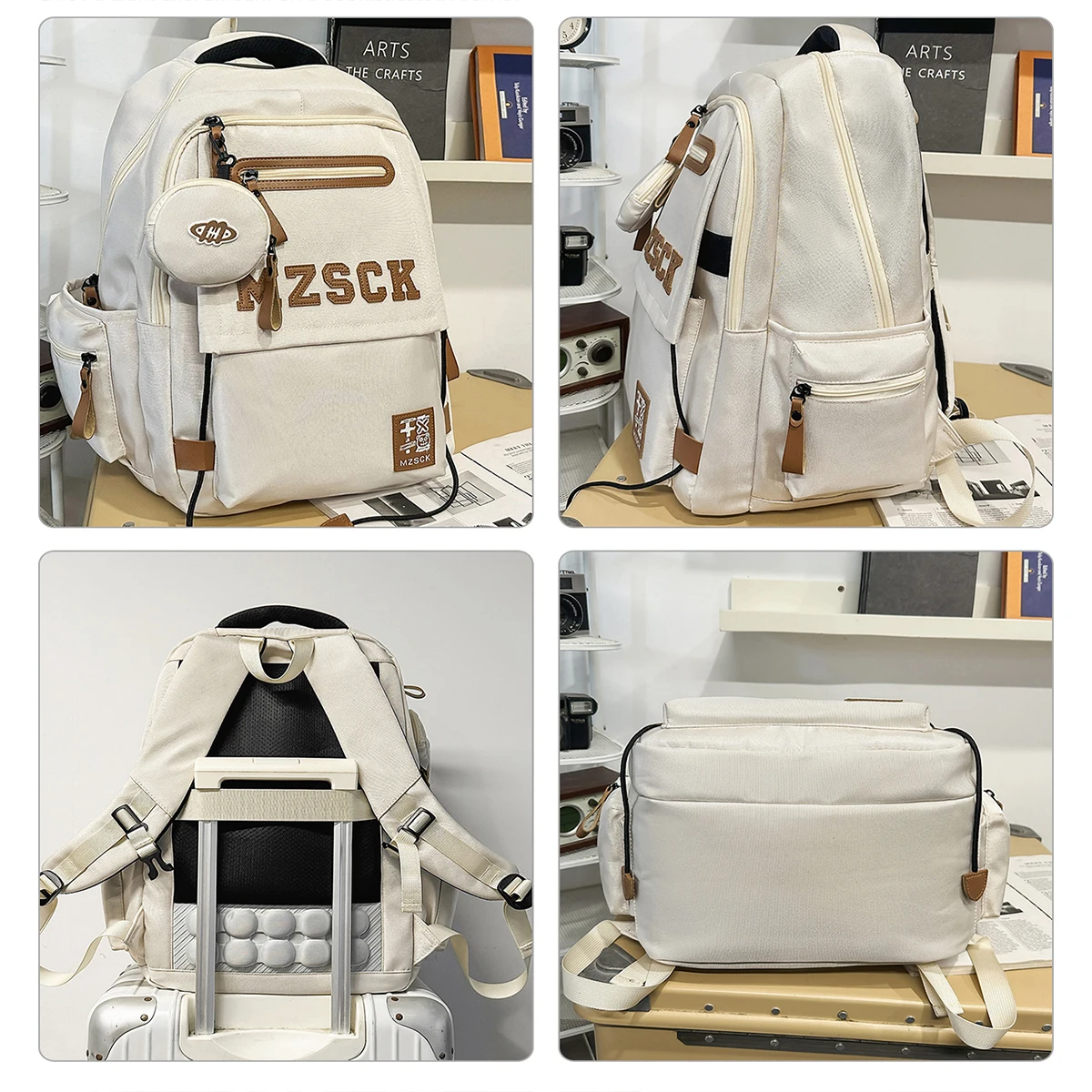 Video Game Soda Large-Capacity Backpack for High School and College Students, Women's Commuter Laptop Backpack, Men's Casual Travel Backpack, Couple's Backpack