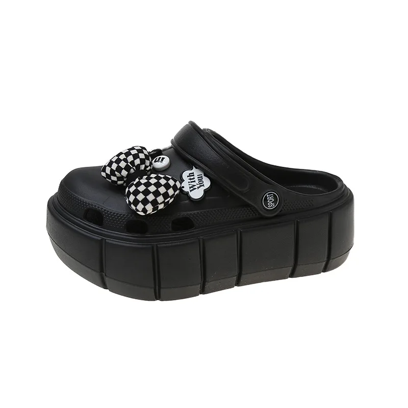 Summer Women Flats Slippers Platform Crystal Hollow Sandals 2022 New Women Shoes Leopard Casual Mules Shoes Beach Slides Mujer