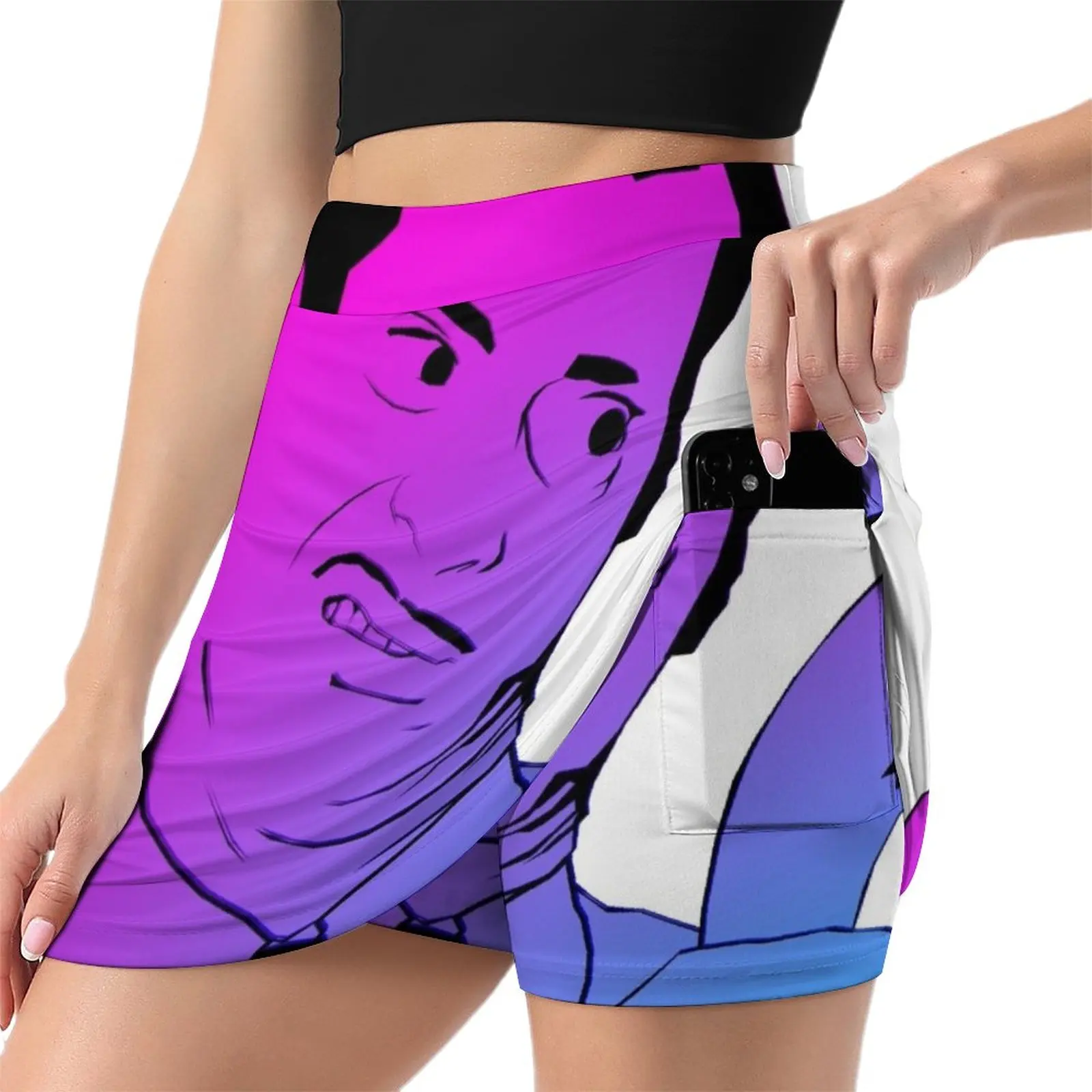 The Pop Pope of Trash Light proof trouser skirt Miniskirt Sexy mini skirt skirts for womens