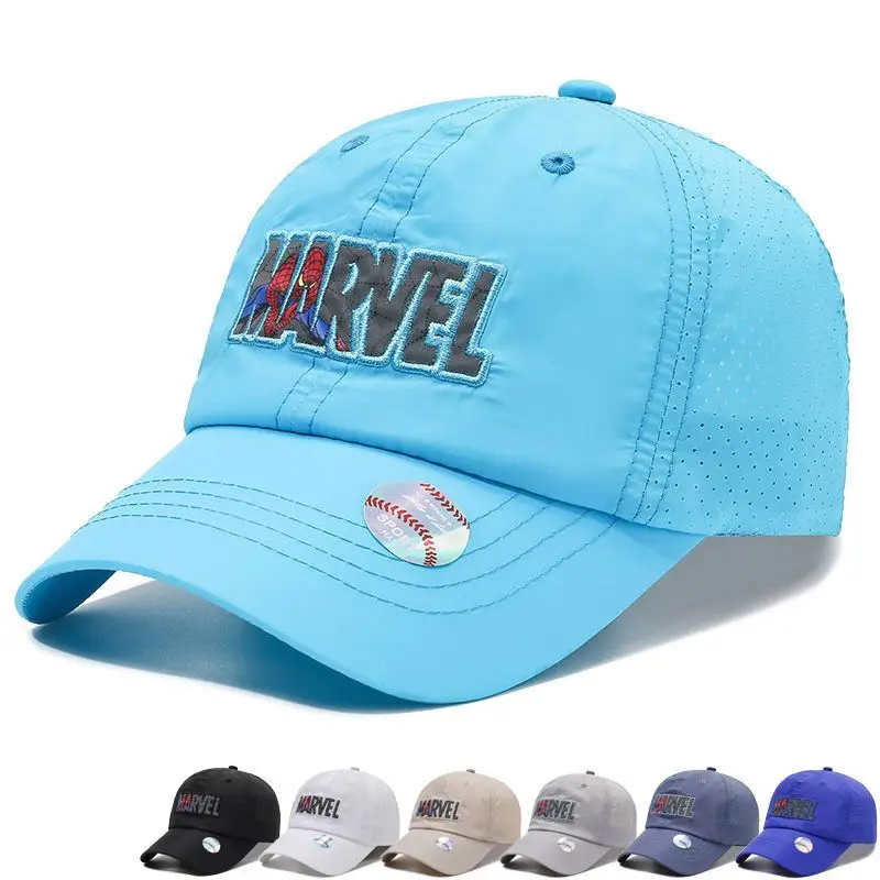 

Marvel anime cartoon Spiderman children's summer thin section breathable mesh quick-drying baseball cap fashion sunshade cap