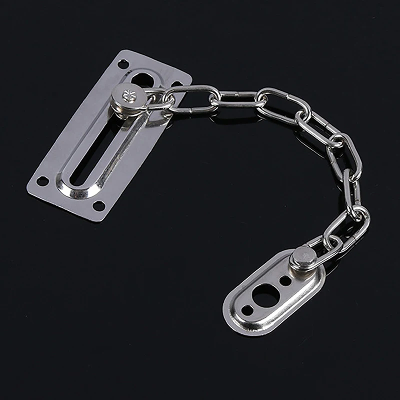 

Iron Door Safety Guard Chain Security Bolt Locks Cabinet Latch DIY Home Tools Door Chain Guard Bolt Lock