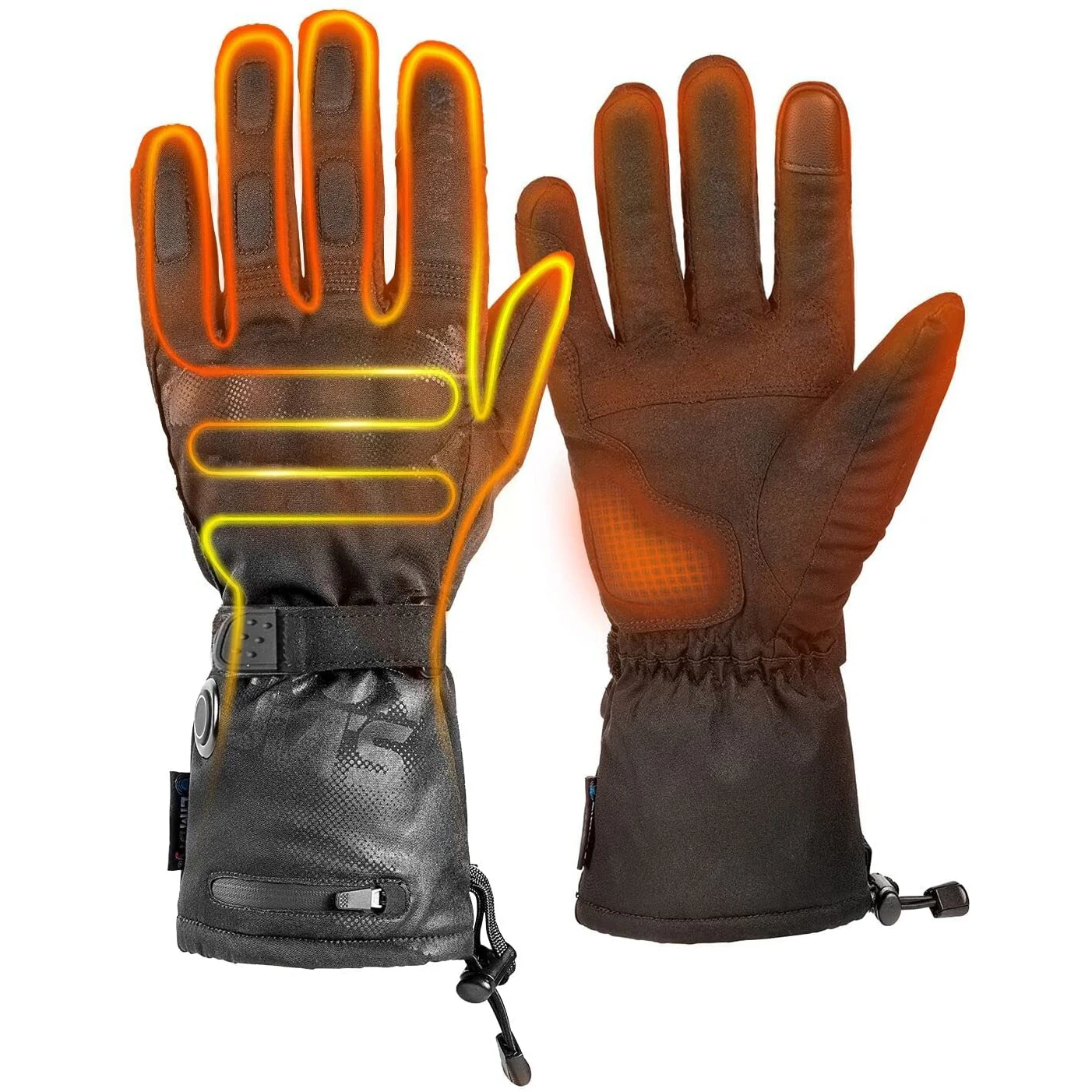 IRON JIA'S Gants Chauffants Moto Hiver Hommes Nanotubes de Carbone