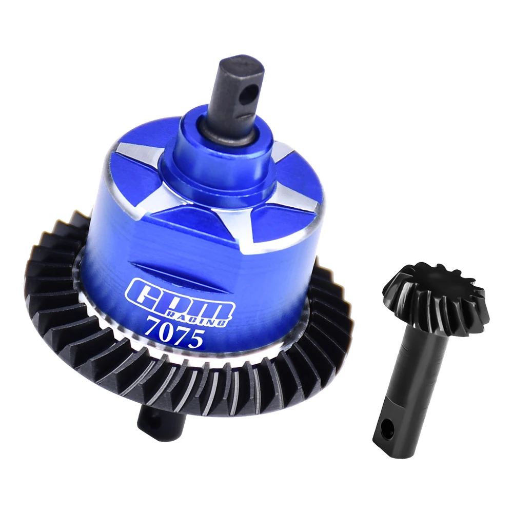 Vue éclatée du kit différentiel avant à découpe spirale pour TRAXXAS Slash 4X4, montrant les composants.