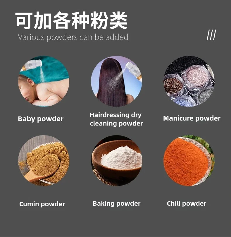 Description Picture 4 of item140 ml Powder Spray Bottle Glitter Puffer Pump for Craft Hairdressing Spray Bottle Dry Powder Blower for Barber Travel Cosmetics