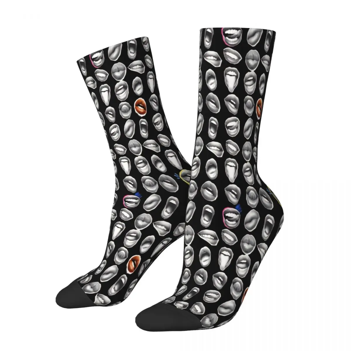 

Lips Pop Art Socks Male Mens Women Summer Stockings Printed