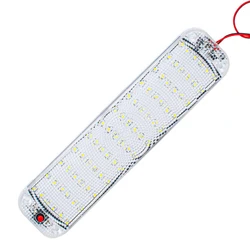 Multi-Voltage 72-LED Interior Light Bar with Switch for Versatile Applications (12V-80V)