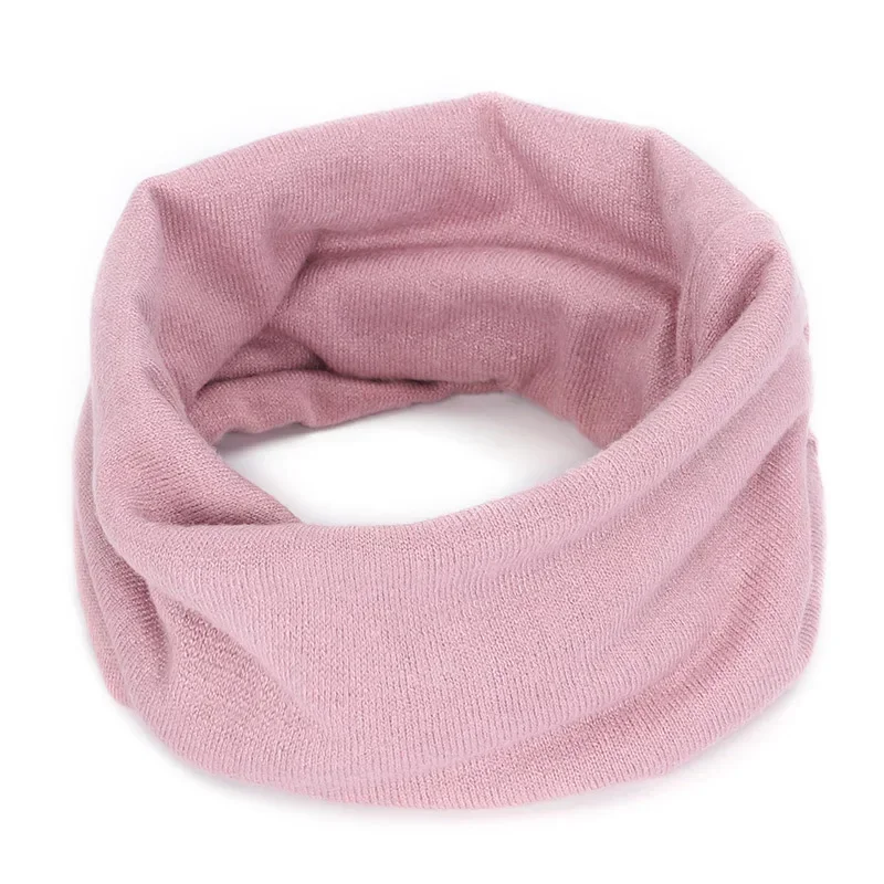 New Cashmere Winter Scarf for Baby Boys Girls Kids Knitted Scarves Unisex Elastic Mufflers Children Autumn Crochet Baby Scarf 5
