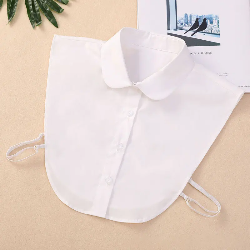 Cotton Fake Collar Blouse Sweater OL Detachable Shirt Collar False Lapel Women Top Collars Clothes Decoration fake collar detachable collar shawl