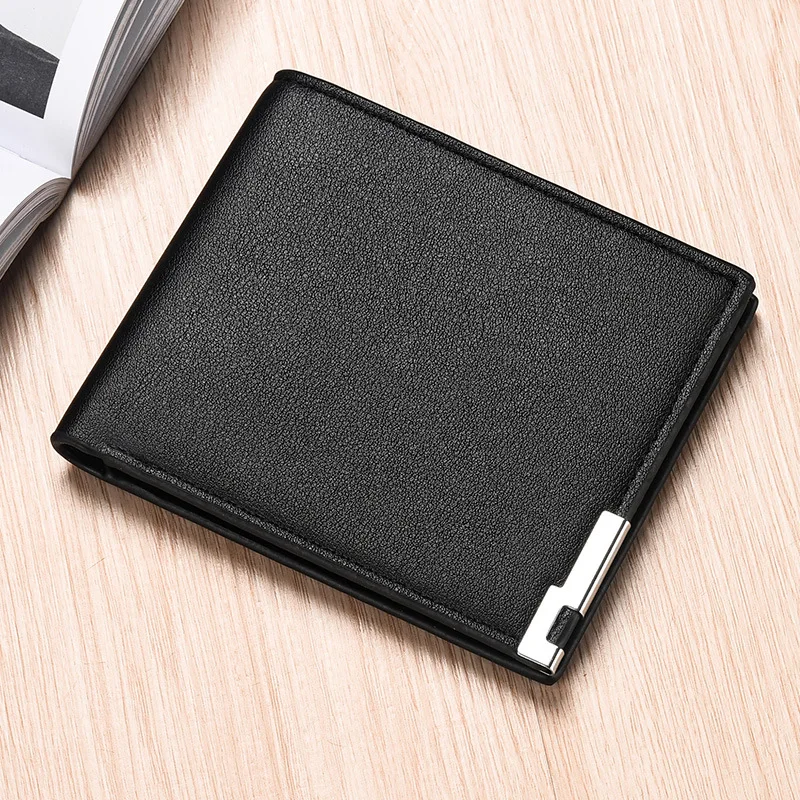 New trendy men's short wallet horizontal and vertical Japanese and Korean wallet card bag for students