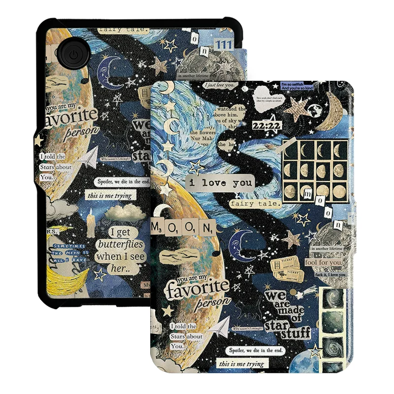 Twosheep 6-Zoll-Hülle für Kobo Clara BW Clara Color Clara 2E TPU Magnetic Flip Auto Wake Sleep TPU Soft Cover Ins Style – Detail 8
