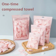50pcs Disposable Towel Compressed Portable Travel Non-woven Face Towel Water Wet Wipe Outdoor Moistened Tissues