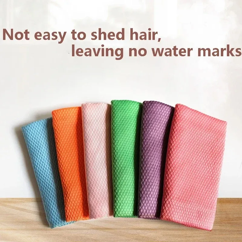 Microfiber Cleaning Cloths 5pcs Multi-Purpose Cleaning Cloth Car Window Wipes Cloths Windows & Mirrors Lint Free Glass Cleaning