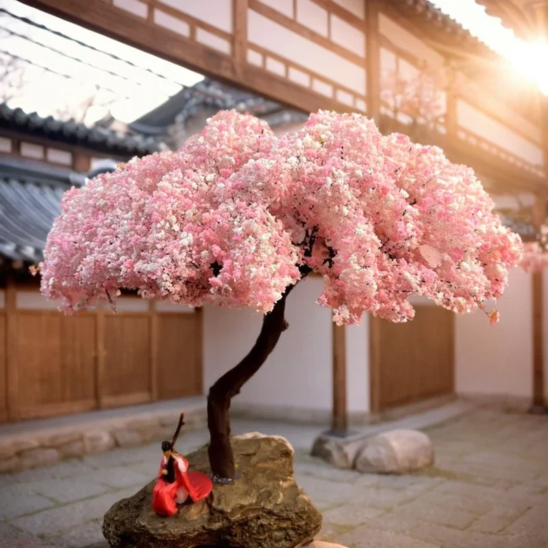 모델 벚꽃나무 곡선 모델링 모델 장식 나무 장면 플랫폼 윌러드 우드 베이스 모델링 와이어 트리