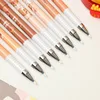 14pcs/set Cute Brown Bear Erasable Gel Pens Fine Tip - 0.5mm, Blue/Black Erasable Ink Pen Refills Rods Washable Handle Supplies 5