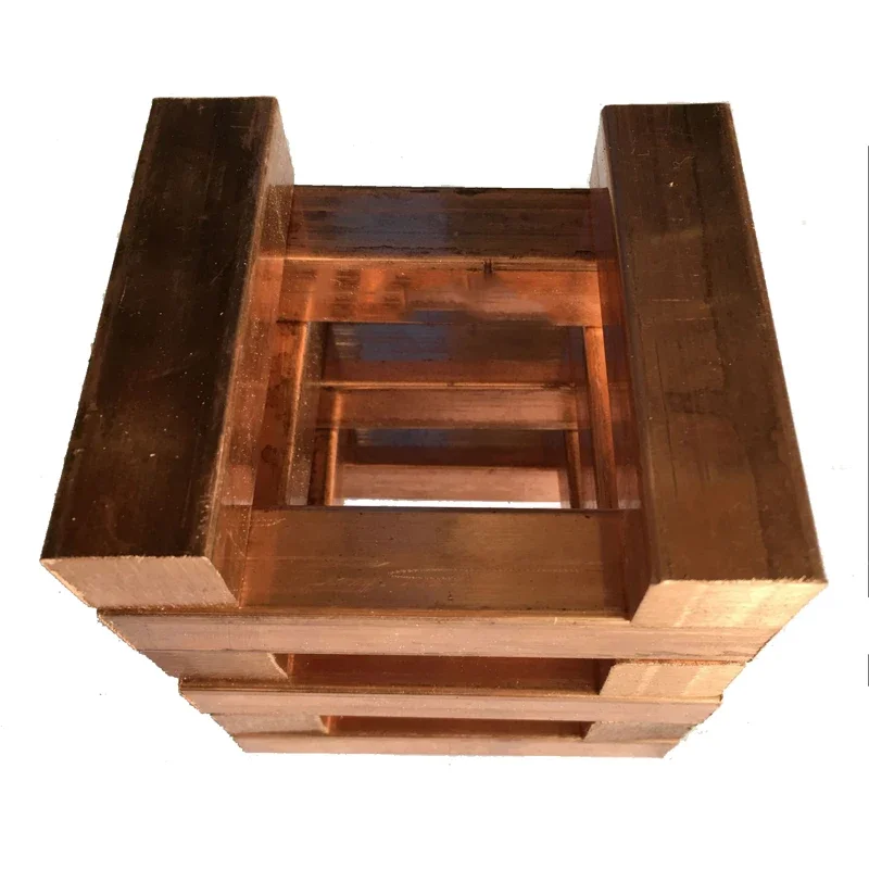 T2 Red Copper Shaft Square Flat Bar Model Maker 99.95% Pure Copper Plate DIY material Thickness 5/6/8/10/12/15/20mm